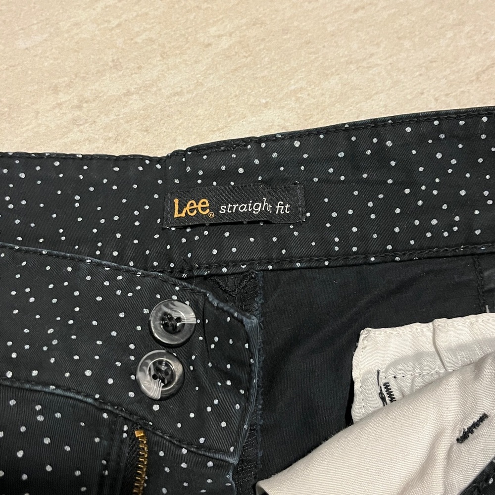 Lee Black and White Polka Dot Women's Shorts - Picture 3 of 7